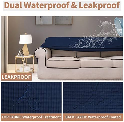 Easy-Going 100% Waterproof Couch Cover, 3 Cushion Couch Slipcover - Image 3
