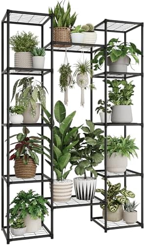 GENTINGBRO Metal Plant Stand Outdoor 62.2" Tall Plant Shelf by Gentingbro