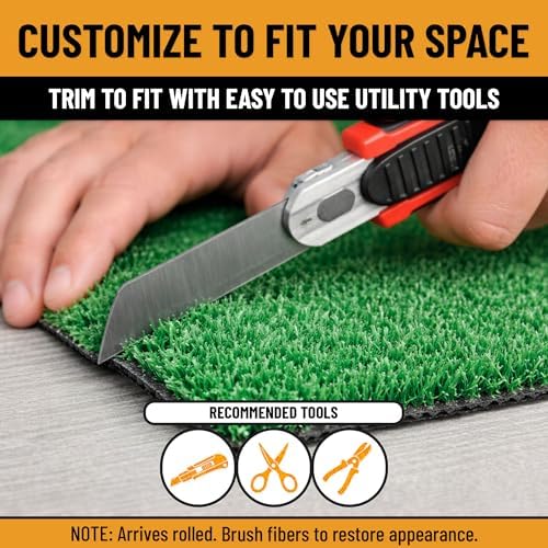 Ottomanson Artificial Grass Rug Lite 5'3" x 8'2" - Image 5