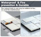 jxgzyy 4PCS Interlocking Deck Tiles, Waterproof DIY Outdoor Flooring, Natural - Image 5