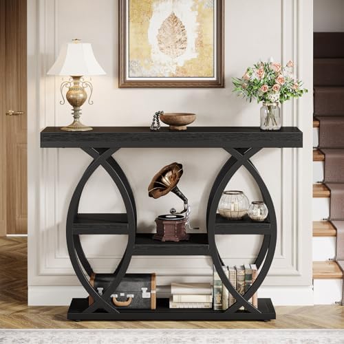 Tribesigns 39.4" Console Table, 4-Tier Sofa Table, Accent Tables - Image 4