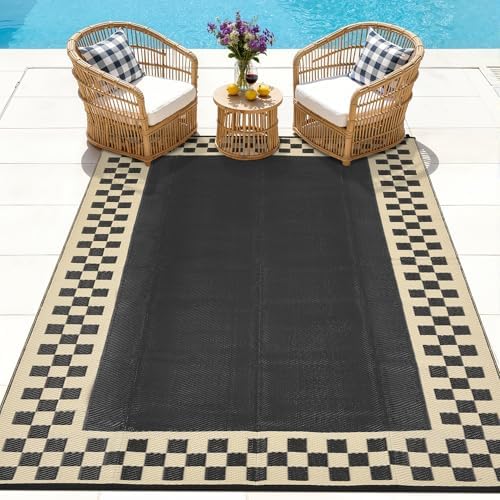 9x12 Outdoor Rug Waterproof Foldable Plastic Straw Carpet - Image 3