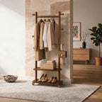 Taitiy Coat Rack Freestanding Solid Wood Clothes Rack by Taitiy