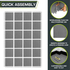 ProsourceFit Exercise Puzzle Mat 1/2-inch, EVA Interlocking Foam Floor Tiles - Image 6