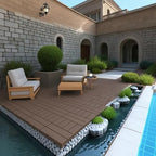 H Style 12 inch Interlocking Deck Tiles, Indoor Outdoor Deck Flooring - Image 4