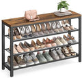 VASAGLE 4-Tier Shoe Rack, 16-20 Pairs, Metal Mesh by VASAGLEbySONGMICSHOME