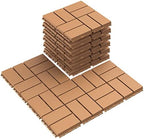Goovilla Plastic Interlocking Deck Tiles, 9 Pack 12"x12" by Goovilla