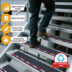 LifeGrip Reflective Anti Slip Stair Treads 8"x32" 10-Pack - Image 3