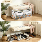 Pumpkins Wreath Shoe Organizer for Closet - Image 5