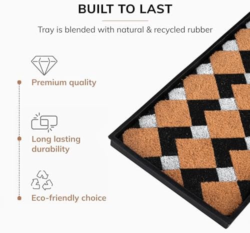 Anji Mountain Heavy Duty Waterproof Rubber Shoe Storage Mat Organizer/Boot - Image 3