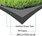Artificial Grass Turf 4FTX46FT, 38inch 4 Tone Realistic Synthetic Thick Fake - Image 3