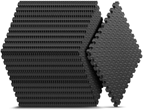 36 Pack 144 sqft Home Gym Mat, Puzzle Exercise Mat, EVA Interlocking Foam Floor by NazhuraGoodCompanionAtHome
