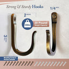 Antique Bronze Railroad Spike Cast Iron Hooks Handmade Blacksmith, Wall Mounted - Image 2