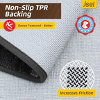 JSEI Dirt Trapper Door Mat 20"x32", Non-Slip Doormat, Light Gray - Image 5