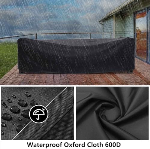 Outdoor Patio Furniture Covers Waterproof 112" L x 52" W x 40" H Rectangular - Image 4