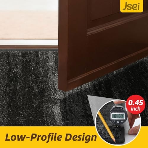 JSEI Dirt Trapper Door Mat 20"x32", Non-Slip Doormat, Light Gray - Image 6