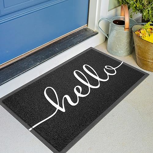KILOCOCO Outdoor Mat Front Door Mat Welcome Mats Hello Doormats by Kilococo