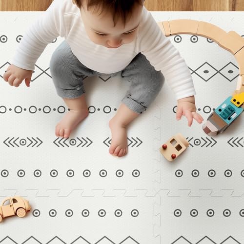 Baby Foam Play Mat for Floor, PIGLOG 72x48 Baby Crawling Mat, Puzzle Mats for - Image 4