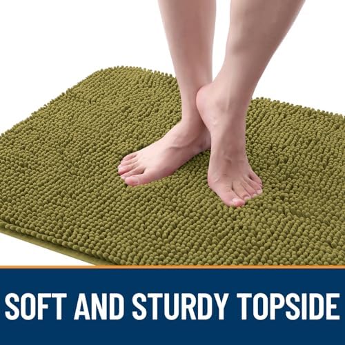 OLANLY Dog Door Mat for Muddy Paws 35x24, Super Absorbent Chenille Mud Mat - Image 4