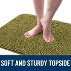 OLANLY Dog Door Mat for Muddy Paws 35x24, Super Absorbent Chenille Mud Mat - Image 4