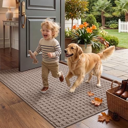 LUMI Washable Indoor Door Mat for Entryway 48x72, Entrance Mat - Image 4