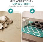 Dish Drying Mat for Kitchen Counter, Large 18 x 14 Absorbent Microfiber Pad - Image 7