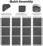 16 Pack 64 sqft Home Gym Mat, Puzzle Exercise Mat, EVA Interlocking Foam Floor - Image 6