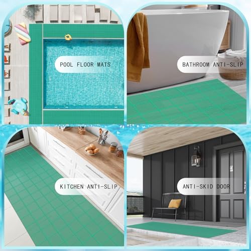 Tondiamo Pool Mats Non Slip Drainage Floor Pool Deck Mats, 3X 10 Ft - Image 5