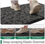LUMI Outdoor Door Mat Traps & Hides Dirt 23.5x35.5, Outside Entrance - Image 3