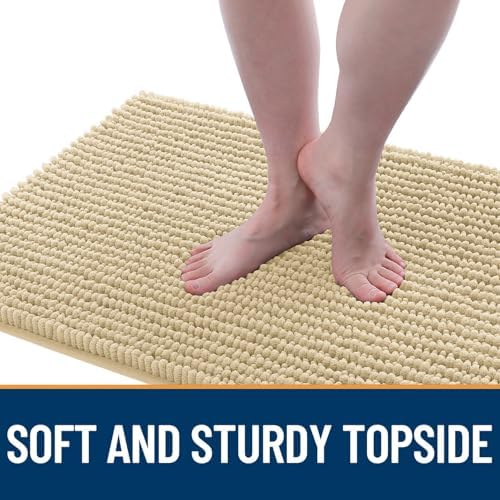 OLANLY Dog Door Mat for Muddy Paws 40x32, Extra Absorbent Chenille Mud Mat - Image 3