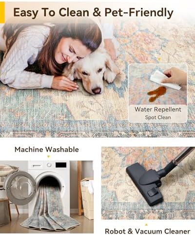 RELEANY Washable Area Rug - Image 4