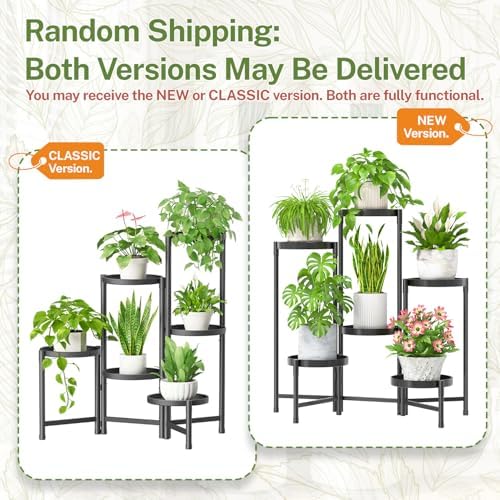 iDavosic.ly Plant Stand Indoor Outdoor, 6 Tier Metal Corner Shelf - Image 2