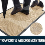 Colorxy Waterproof Front Doormat, Sturdy Natural Rubber Door Mat - Image 2