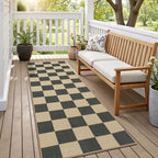 Lessymo Checkered Easy Jute 2x6 Rug, Kitchen Runner Washable Rugs Non Slip - Image 6