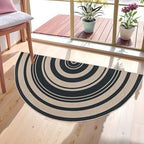 Easy Jute Rug 2.6x5Ft Half Round Rainbow Carpet - Image 4