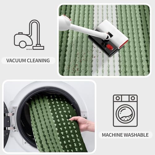Kitinjoy Indoor Outdoor Door Mat, 59x20 Non-Slip Dirt Trapper Doormats - Image 5