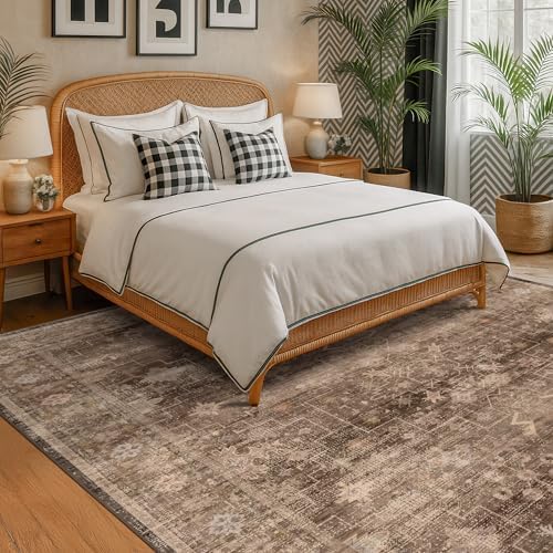 Hazo Haus Brown 9x12 Living Room Rug - Image 4