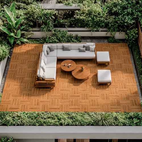 Golden Select 12" x 12" Interlocking Deck Tiles, Waterproof UV Resistant - Image 4