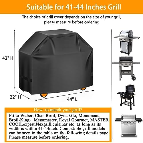 Aoretic Grill Cover, 44 inch BBQ Gas Grill Cover - Image 2