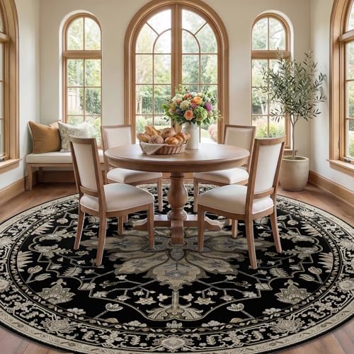 RELEANY Washable Area Rug, Round 10ft - Image 3
