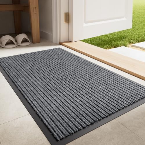 Front Door Mat, Heavy Duty Non-Slip Indoor Outdoor Doormat by EZ2LIVE
