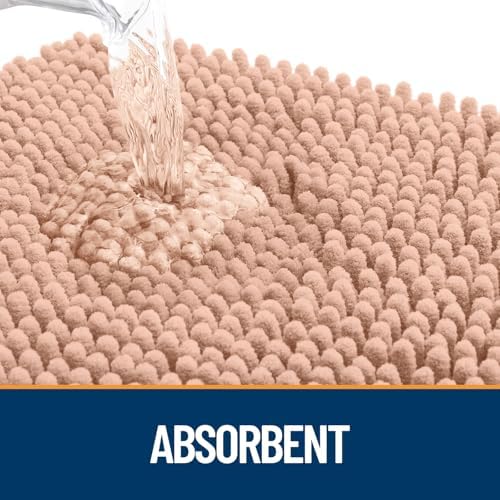 OLANLY Dog Door Mat for Muddy Paws 59x32, Super Absorbent Chenille Mud Mat - Image 3