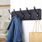 SKOLOO Rustic Wall Mounted Coat Rack: 16" Stud Spacing, Pine Real Wood Plank - Image 3