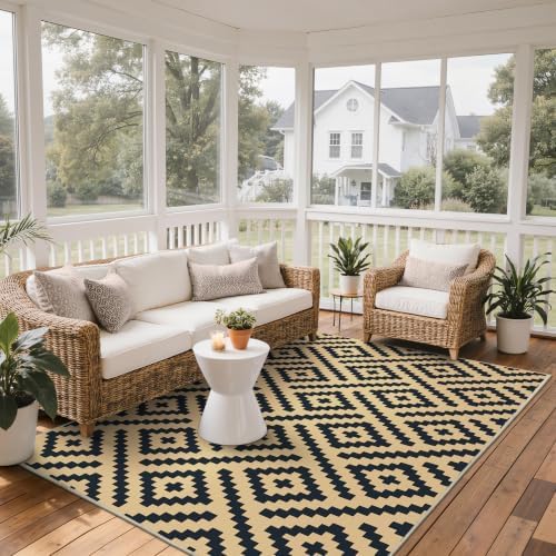 GENIMO Outdoor Rug, Waterproof Plastic Rugs - Image 4