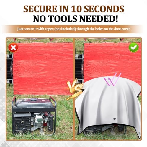 36 x 56 Inch Tool Saver Machine Cover 420d Waterproof Fabric Equipment Dust - Image 5