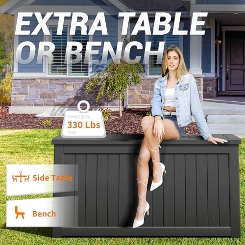 Outdoor Storage Box Waterproof, 280 Gallon Deck Box - Image 3