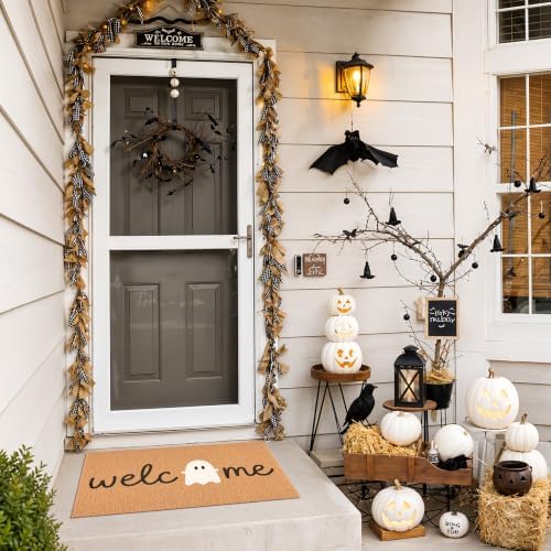 Ghost Welcome Door Mat, Cute Halloween Rug - Image 6