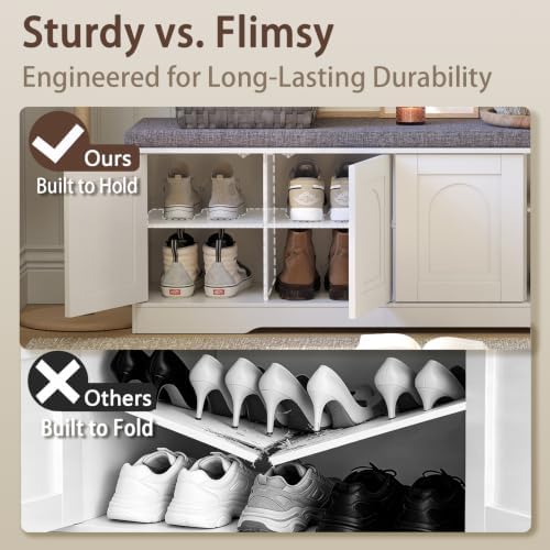 DINZI LVJ Shoe Storage Bench - Image 6