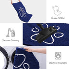Smiry Dog Door Mat for Muddy Paws, Absorbent Non Slip Dirt Trapper - Image 6