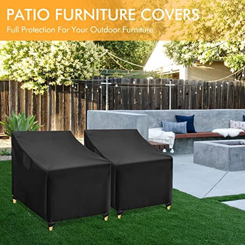 WLEAFJ Outdoor Chair Covers Waterproof, 2 Pack - Image 6